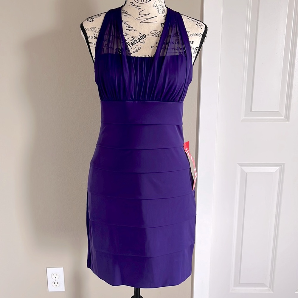 NWT Sweet Storm purple mini dress